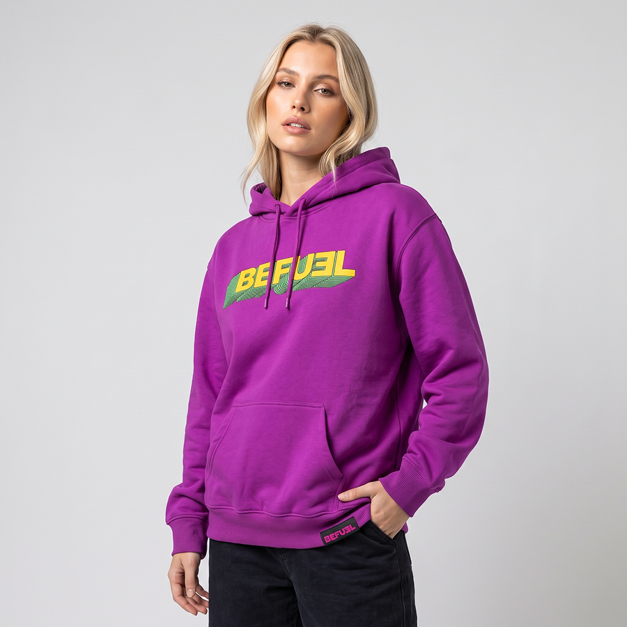 Befuel Hoodie Purple - Detail